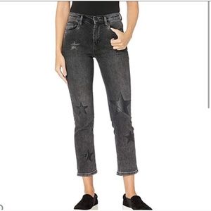 Blank NYC cigarette Jean with Star detailing